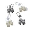 O1CN015pVeIb2GmA7et5nea_!!2216064159057-0-cib Metallic Bow Keychain, Minimalist Bag Charm Accessory For Daily Decor