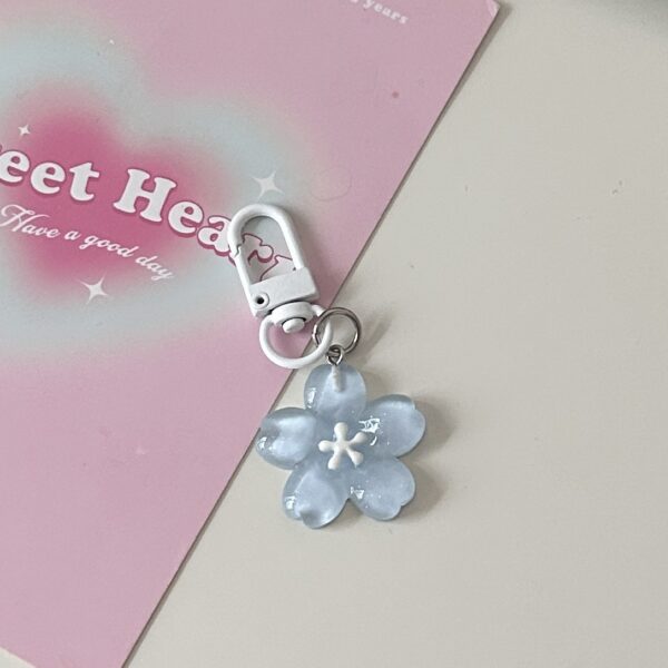 O1CN0180kXq71pNRCb1B0Ff_!!2219560055348-0-cib Translucent Jelly‑Style Cherry Blossom Keychain, Flower Bag Charm