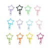 Colorful Hollow Star Keychain Clasp, Swivel Lobster Clasp DIY Accessory