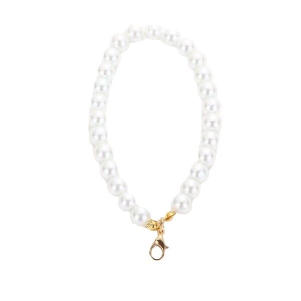 O1CN01Hi5e0Q1QKMCWOg3JV_!!2216849181957-0-cib White Beaded Pearl Connector Strap, Hand‑made Decorative Charm Chain