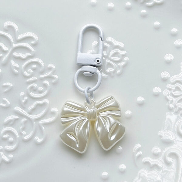 O1CN01oVgW2c2GmA7dDOzff_!!2216064159057-0-cib Metallic Bow Keychain, Minimalist Bag Charm Accessory For Daily Decor